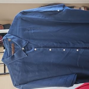 Perry Ellis Shirt Linen Size XXL